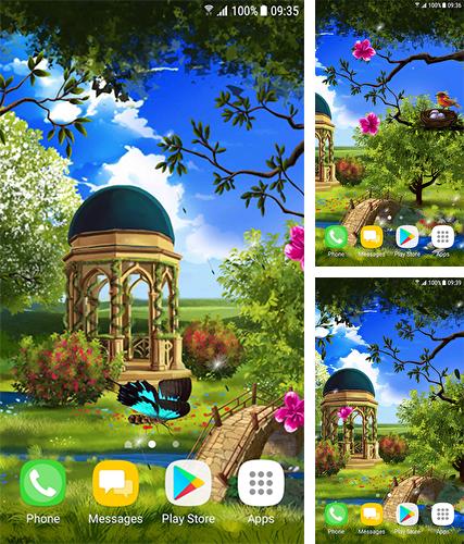 Spring landscape - бесплатно скачать живые обои на Андроид телефон или планшет.