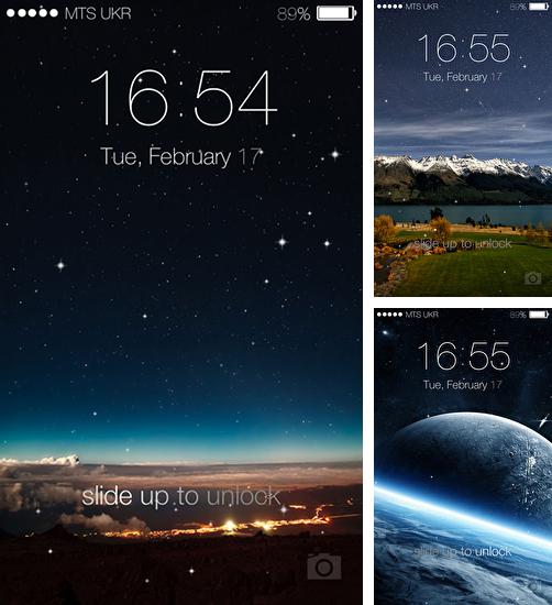 En plus du fond d'écran Paysage d'hiver  pour téléphones et tablettes Android, vous pouvez aussi télécharger gratuitement Etoiles: Blocage de l'écran, Stars: Locker.