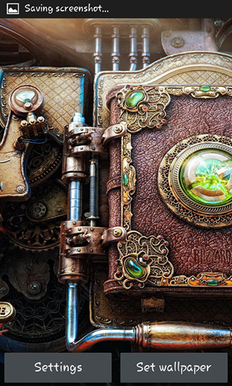 Screenshots of the Steampunk for Android tablet, phone.
