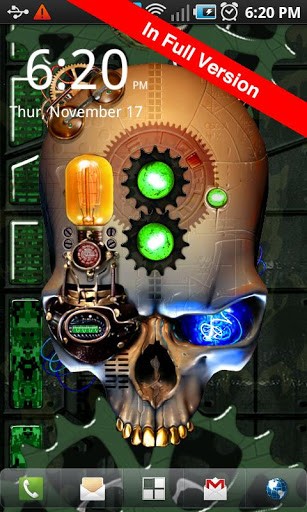 Screenshots von Steampunk skull für Android-Tablet, Smartphone.