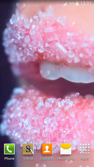 Sugar lips - скачать бесплатно живые обои для Андроид на рабочий стол.