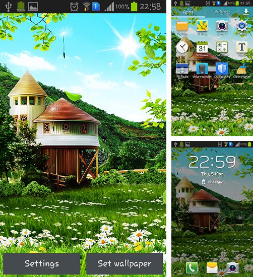 In addition to live wallpaper Launcher 3D for Android phones and tablets, you can also download Summer for free.