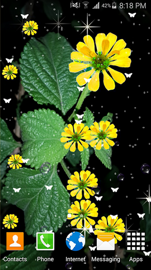 Скриншот Summer flowers by Stechsolutions. Скачать живые обои на Андроид планшеты и телефоны.
