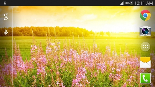 Kostenloses Android-Live Wallpaper Sonnenschein. Vollversion der Android-apk-App Sunshine für Tablets und Telefone.