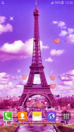 Descargar Sweet Paris para Android gratis. El fondo de pantalla animados  París querido en Android.