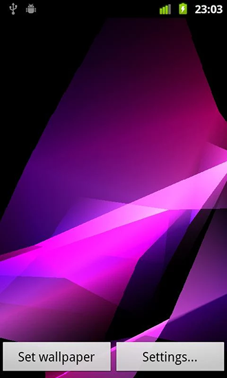 Symphony of colors - скріншот живих шпалер для Android.