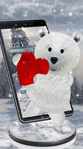 Teddy bear: Love 3D live wallpaper for