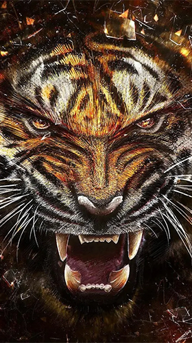 Tiger By Jango Lwp Studio Pour Android A Telecharger Gratuitement Fond D Ecran Anime Tigre Sous Android