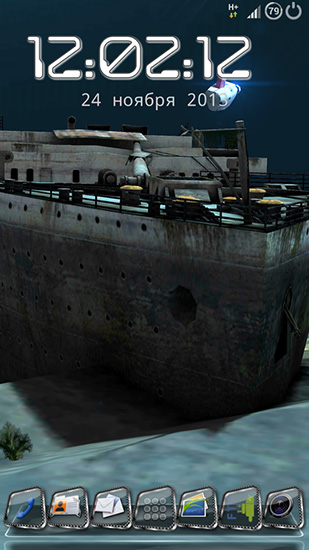 Écrans de Titanic 3D pro pour tablette et téléphone Android.