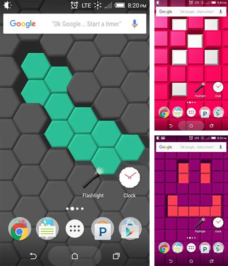 Kostenloses Android-Live Wallpaper Touch Tiles. Vollversion der Android-apk-App Touch Tiles für Tablets und Telefone.