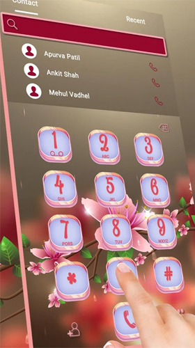 Fondos de pantalla animados a Transparent sakura para Android. Descarga gratuita fondos de pantalla animados Cereza transparente.