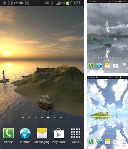 Kostenloses Android-Live Wallpaper Echtes Wetter 3D. Vollversion der Android-apk-App True Weather 3D für Tablets und Telefone.