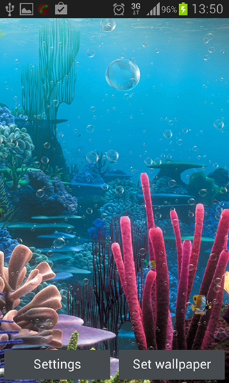 Écrans de Under the sea pour tablette et téléphone Android.