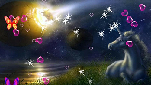 Unicorn 3D live wallpaper for Android. Unicorn 3D free download for tablet  and phone.