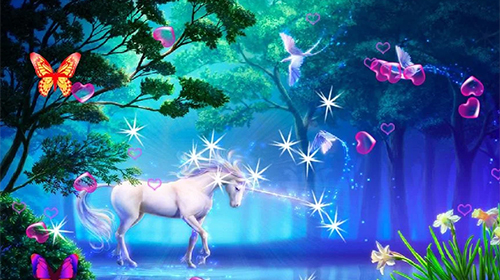 Descargar Unicorn 3D para Android gratis. El fondo de pantalla animados  Unicornio 3D en Android.
