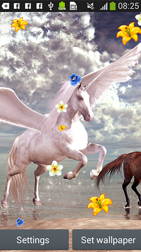 Screenshots of the Unicorn by Latest Live Wallpapers for Android tablet, phone.