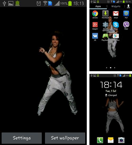In addition to live wallpaper Snowflake for Android phones and tablets, you can also download Virtual dancer for free.