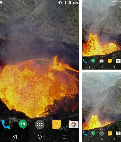 Kostenloses Android-Live Wallpaper Vuklan. Vollversion der Android-apk-App Volcano by Cambreeve für Tablets und Telefone.