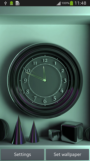 Wall clock - бесплатно скачать живые обои на Андроид телефон или планшет.