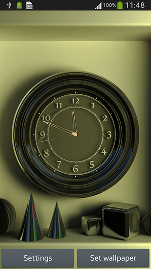 Screenshots of the Wall clock for Android tablet, phone.