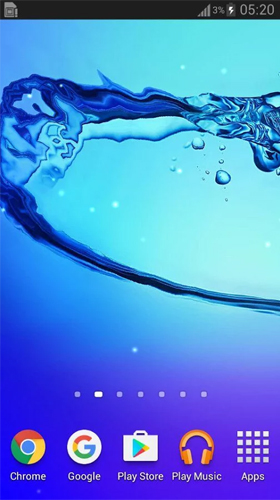 Screenshots of the Water galaxy for Android tablet, phone.