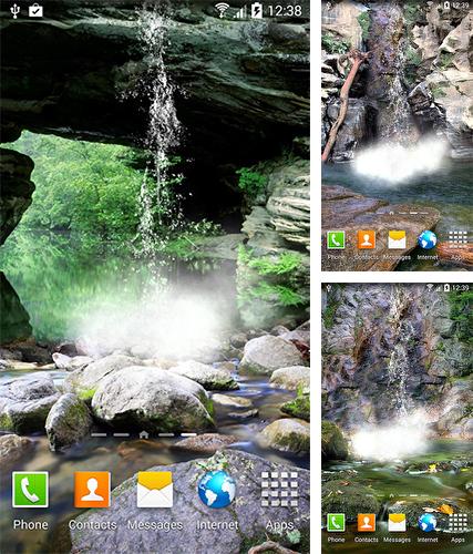 Kostenloses Android-Live Wallpaper Wasserfall. Vollversion der Android-apk-App Waterfall by BlackBird Wallpapers für Tablets und Telefone.