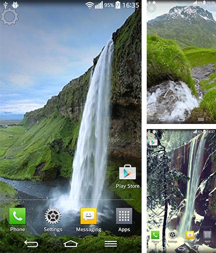Waterfall sounds - бесплатно скачать живые обои на Андроид телефон или планшет.