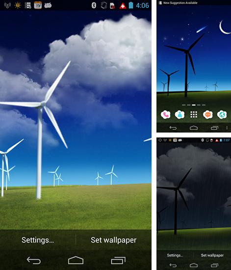 Kostenloses Android-Live Wallpaper Wetter 3D. Vollversion der Android-apk-App Weather 3d für Tablets und Telefone.