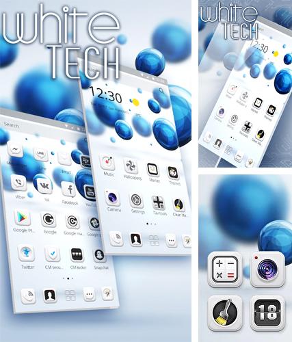 Kostenloses Android-Live Wallpaper Weißtech. Vollversion der Android-apk-App White tech für Tablets und Telefone.