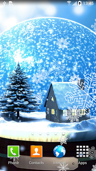 Kostenloses Android-Live Wallpaper Winternacht. Vollversion der Android-apk-App Winter night für Tablets und Telefone.