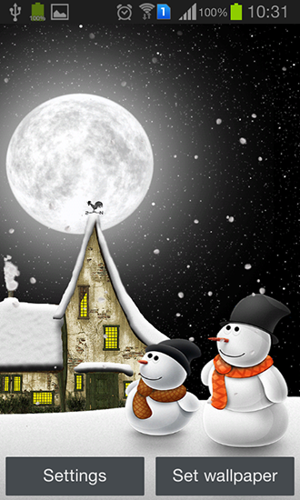 Écrans de Winter night by Mebsoftware pour tablette et téléphone Android.