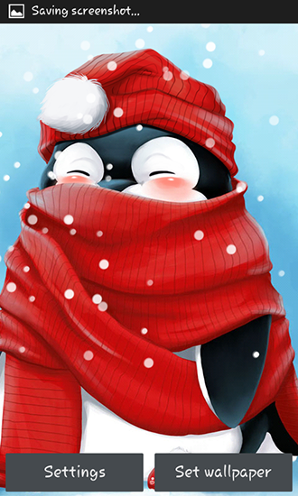 Winter penguin - безкоштовно скачати живі шпалери на Андроїд телефон або планшет.