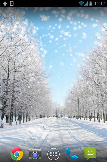 Winter: Snow by Orchid - бесплатно скачать живые обои на Андроид телефон или планшет.