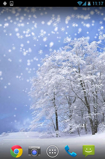 Winter: Snow by Orchid für Android spielen. Live Wallpaper Winter: Schnee kostenloser Download.