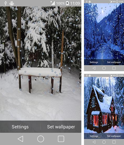Download live wallpaper Winter snowfall for Android. Get full version of Android apk livewallpaper Winter snowfall for tablet and phone.