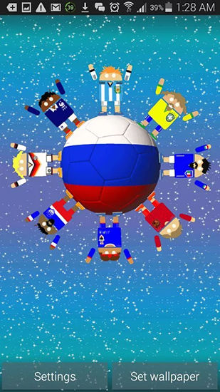 Screenshots of the World soccer robots for Android tablet, phone.