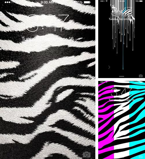 Додатково до живої шпалери Природа для Android телефонів та планшетів, Ви можете також безкоштовно скачати Zebra.