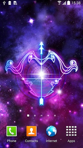 Écrans de Zodiac signs pour tablette et téléphone Android.