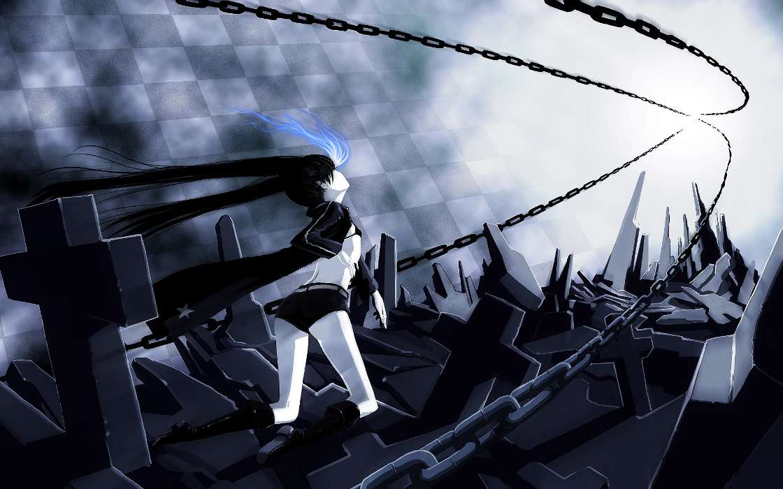 Baixar A Imagem Para Telefone Anime Meninas Black Rock Shooter