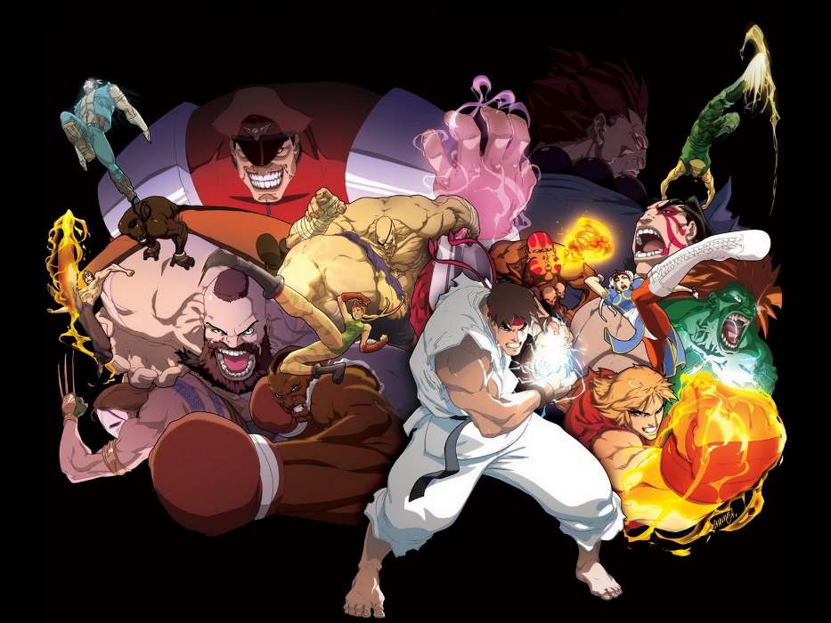 Baixar A Imagem Para Telefone Jogos Anime Street Fighter Grátis