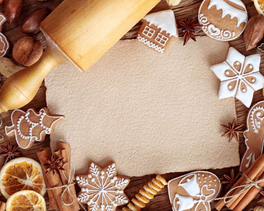 イメージを携帯電話にダウンロード 祝日 食品 新年 デザート クリスマス クッキー 無料