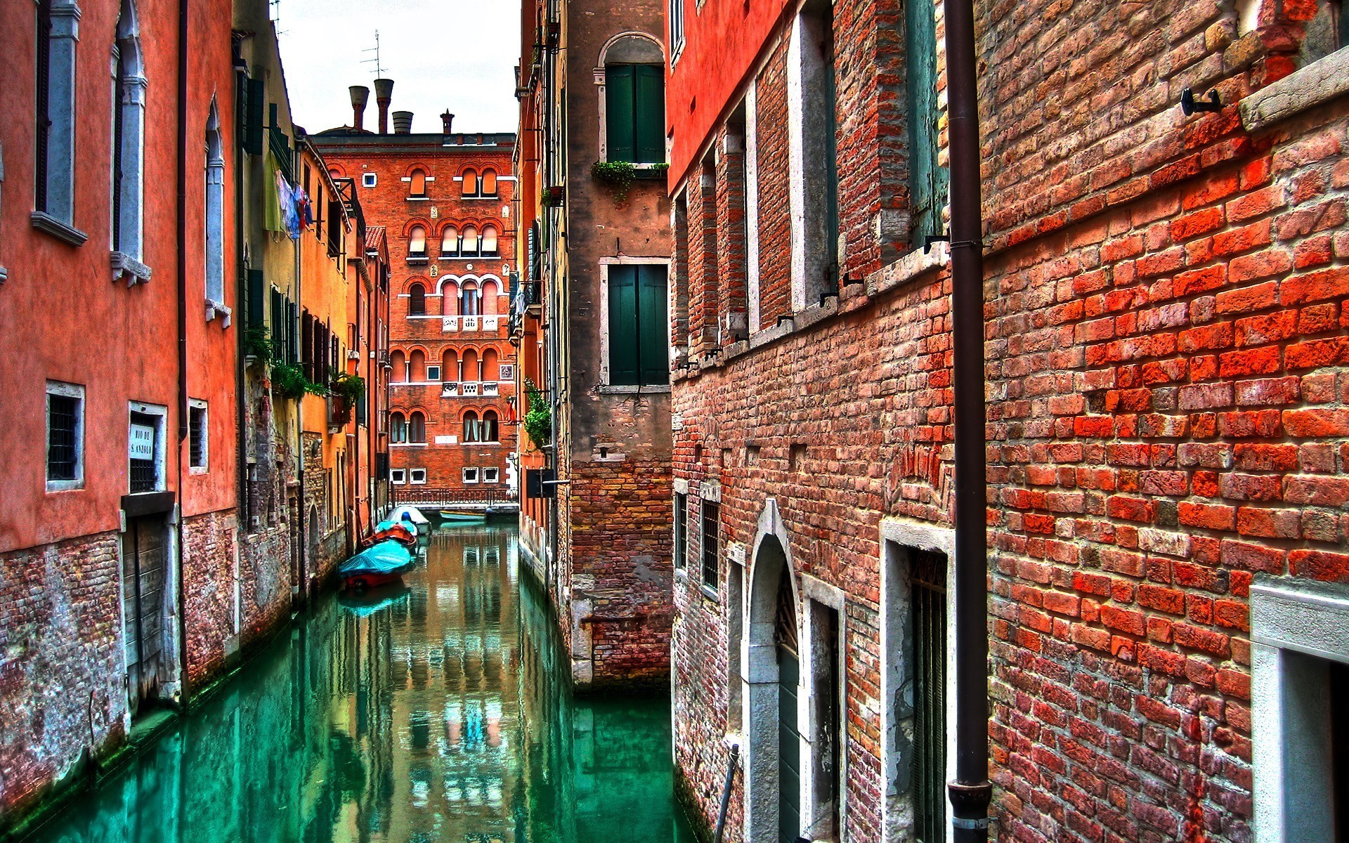 イメージを携帯電話にダウンロード 風景 都市 水 街 ボート ヴェネツィア 無料