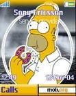 Download mobile theme The Simpsons - Homer