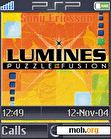 Download mobile theme PSP-Lumines