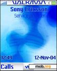 Download mobile theme walkman blue animated