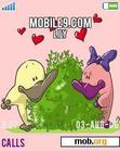 Download mobile theme Little duck in love