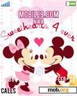 Download mobile theme Mickey n Minnie (Sweetheart)