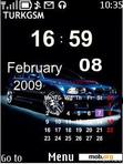 Download mobile theme bmw clock and date