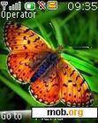 Download mobile theme Orange Butterfly