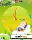 Download mobile theme Swf Bumblebee Clock